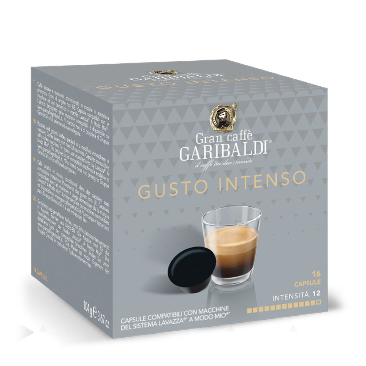 Garibaldi Intenso Capsule Caffè Compatibili Lavazza a Modo Mio –