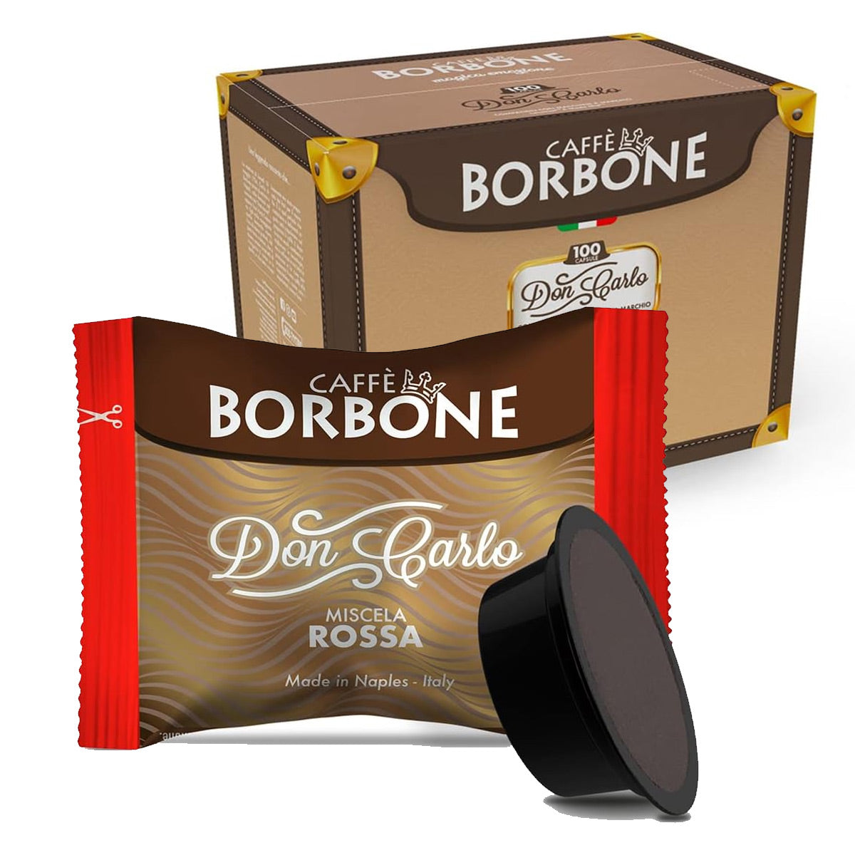 Miscela rossa Caffè Borbone in capsule caffè compatibili Lavazza a Modo